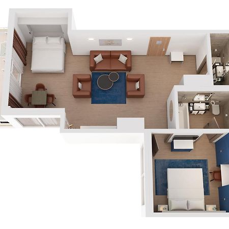 Hilton Rijeka Costabella Beach Resort And Spa Екстериор снимка A 3D floorplan of a typical hotel room